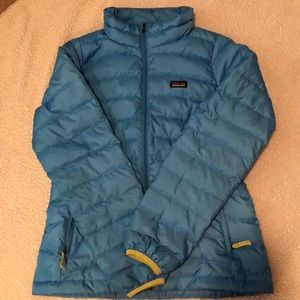 Women’s/Girls light blue Patagonia coat